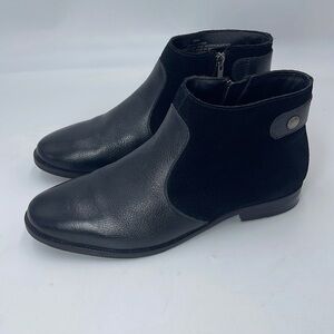 J. Jill Black Suede/Leather Ankle Boot